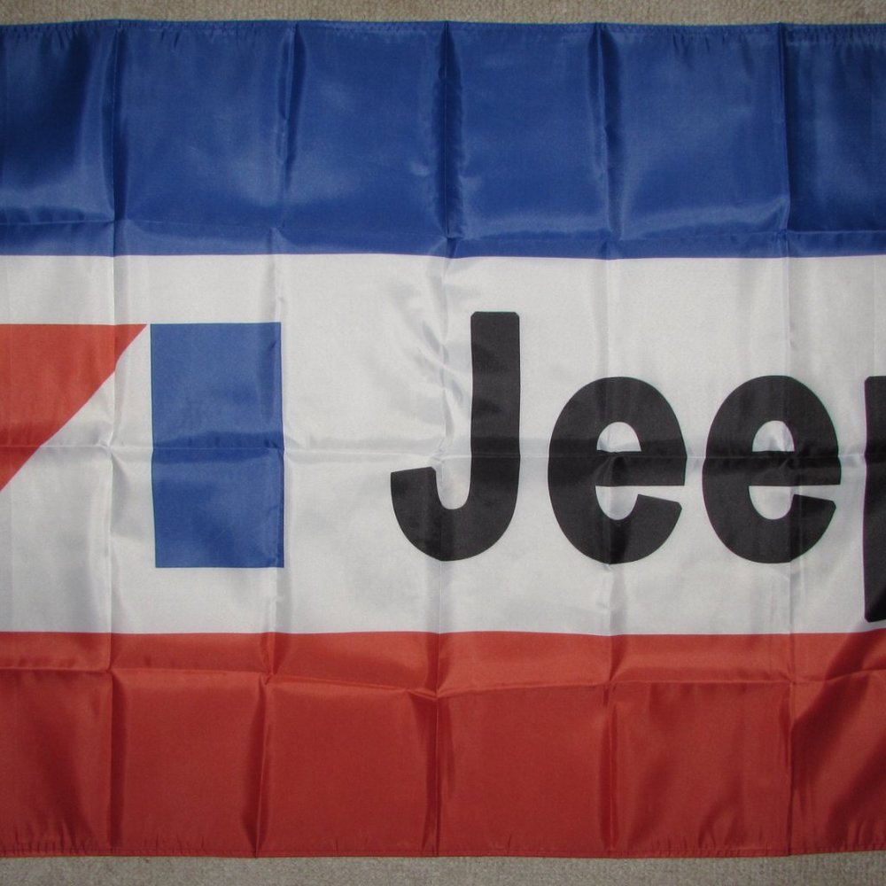 JEEP 3 x 5 Feet Flag Banner CJ7 4x4 Brand New
